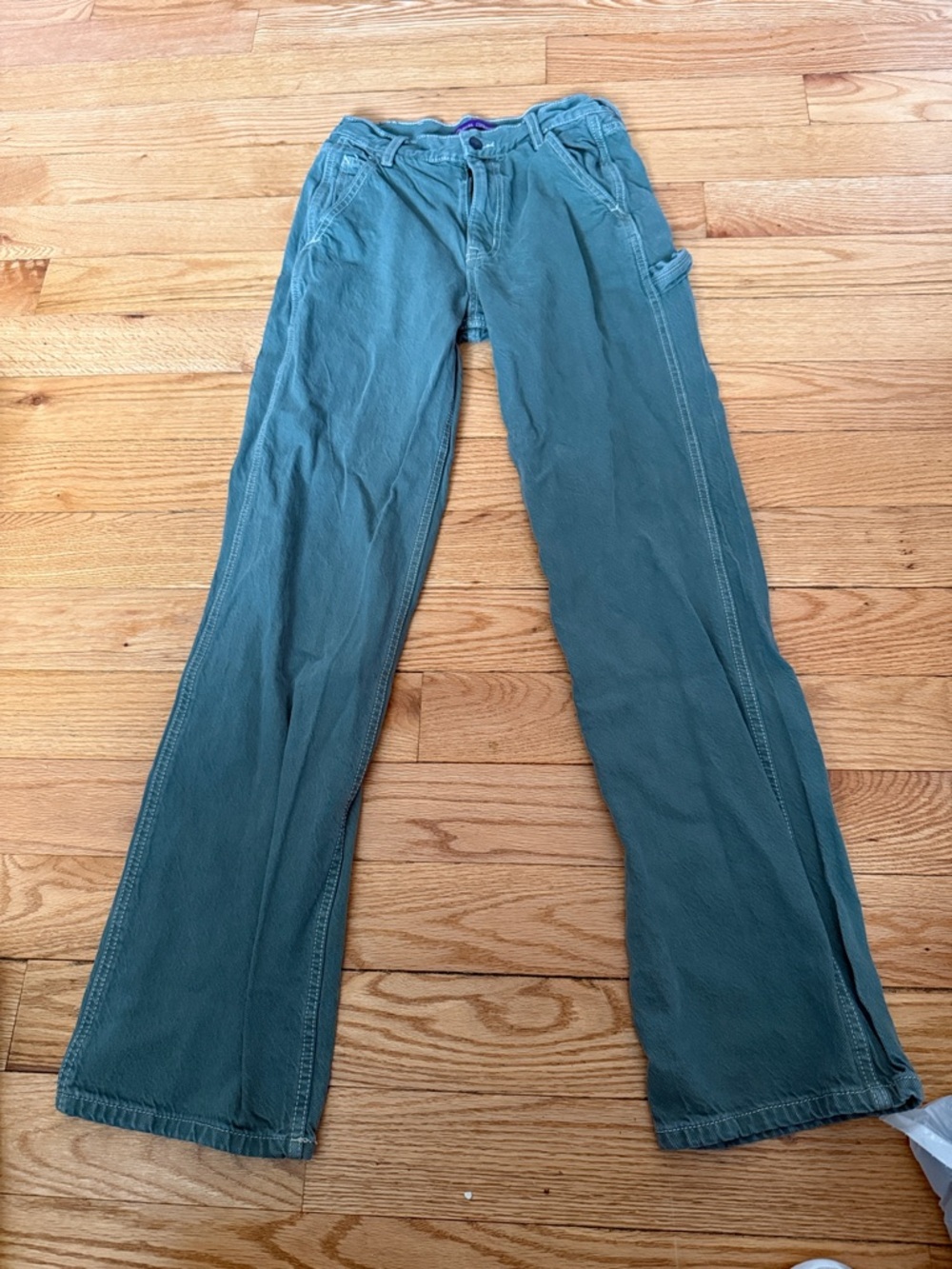 Straight Leg Women's Pants in Teal